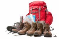 South West Coast Path - Boots, bags & guidebooks.